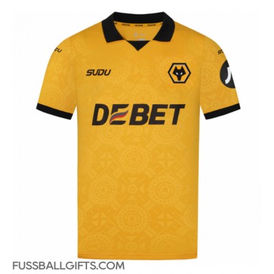 Wolves Tolu Arokodare #14 Fußballbekleidung Heimtrikot 2025-26 Kurzarm Wolves Tolu Arokodare #14 Fußballbekleidung Heimtrikot 2025-26 Kurzarm